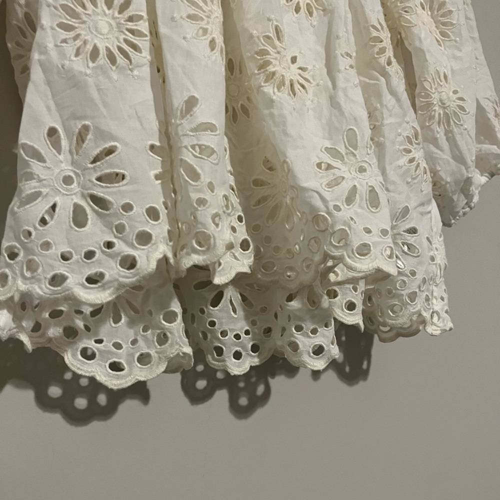 Madewell Embroidered Shirred Puff-Sleeve Top - Picture 9 of 12